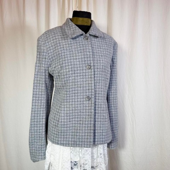 Jones New York Jackets & Blazers - Jones New York Blue Gray Wool Blend Jacket – Women's L/XL